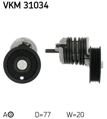 Натяжной ролик SKF VKM 31034