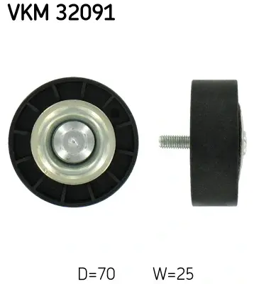 Обводний ролик SKF VKM 32091 (фото 1)