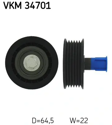 Паразитный / ведущий ролик, поликлиновой ремень SKF VKM 34701