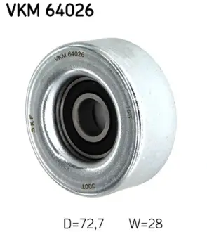 Паразитный / ведущий ролик, поликлиновой ремень SKF VKM 64026