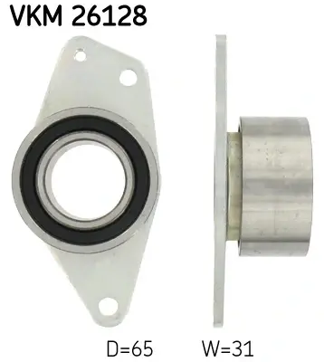 Паразитный, ведущий ролик, зубчатый ремень (пр-во) SKF VKM 26128