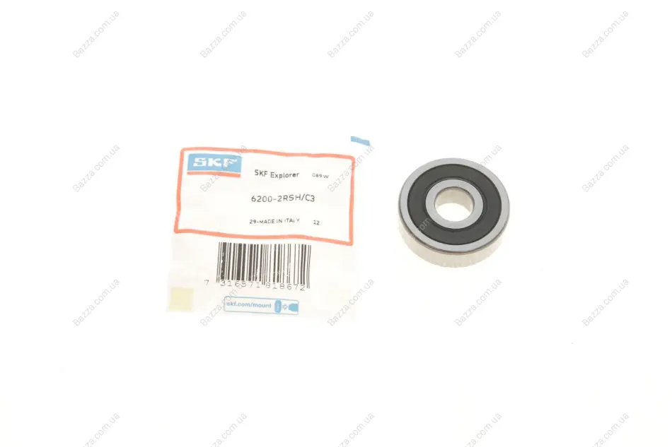 Підшипник кульковий d>30 SKF 62002RSHC3 (фото 1)