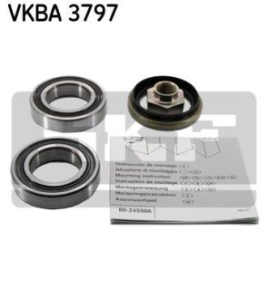 Підшипник кульковий d>30 skf VKBA3797