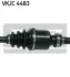 Приводна напіввісь SKF VKJC4483
