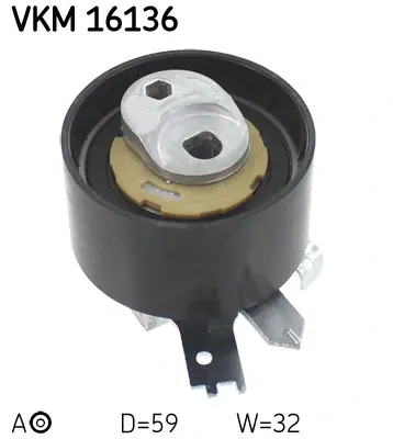 Ролик модуля натягувача ременя SKF VKM 16136
