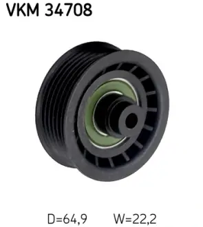 Ролик модуля натягувача ременя SKF VKM 34708