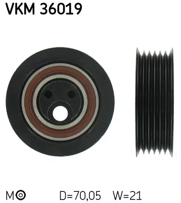 Ролик модуля натягувача ременя SKF VKM36019