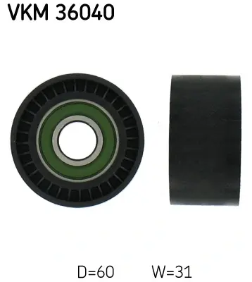 Ролик модуля натягувача ременя SKF VKM 36040