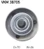 Ролик модуля натягувача ременя SKF VKM38705 (фото 2)