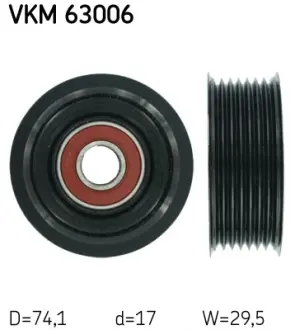 Ролик модуля натягувача ременя SKF VKM63006