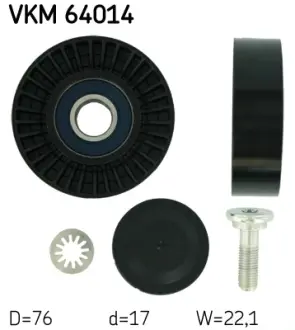Ролик модуля натягувача ременя SKF VKM 64014