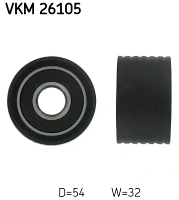 Ролик модуля натяжителя ремня RENAULT DUSTER (HS) 2.0 (пр-во) SKF VKM 26105