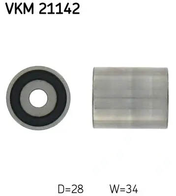 Ролик натяжителя ремня (Пр-во) SKF VKM 21142