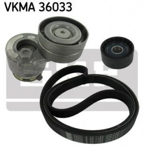Роликовий модуль натягувача ременя (ролик, ремень) skf VKMA 36033