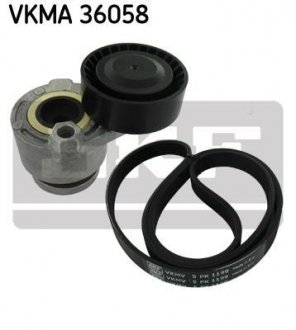 Комплект ременя грм skf VKMA 36058
