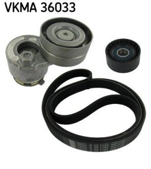 Роликовий модуль натягувача ременя (ролик, ремінь) skf VKMA36033