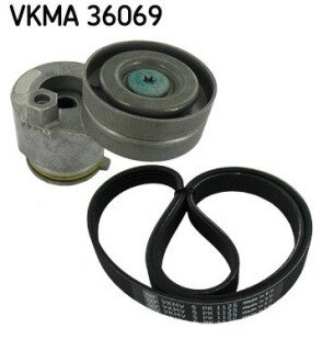 Роликовий модуль натягувача ременя (ролик, ремінь) skf VKMA 36069