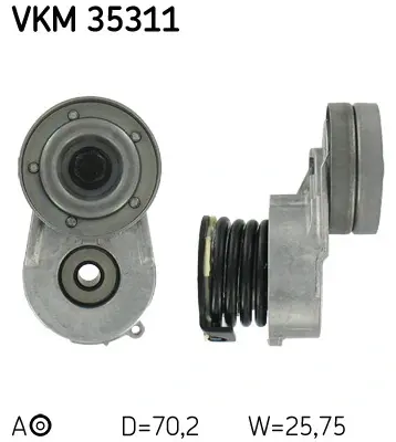 Роликовий модуль натягувача ременя SKF VKM 35311 (фото 1)