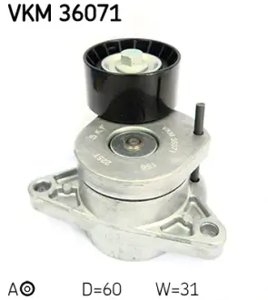 Роликовий модуль натягувача ременя SKF VKM 36071