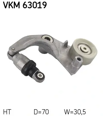 Роликовий модуль натягувача ременя SKF VKM63019 (фото 1)