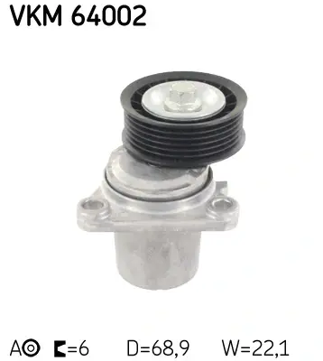 Роликовий модуль натягувача ременя SKF VKM 64002