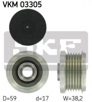 Шків генератора skf VKM 03305