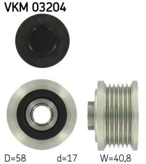 Шків генератора skf VKM03204