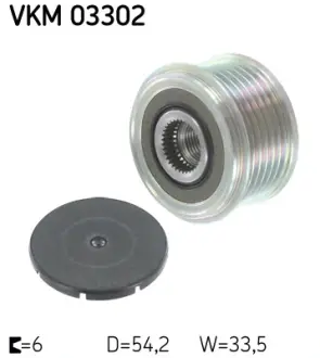 Шків генератора SKF VKM 03302