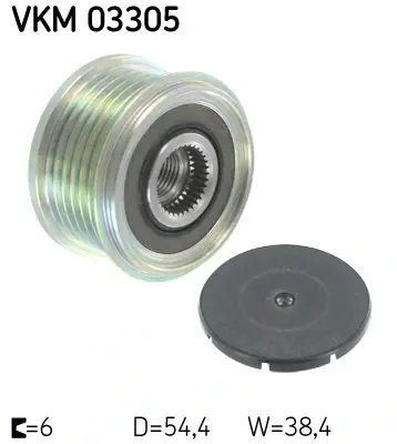 Шків генератора SKF VKM 03305 (фото 1)