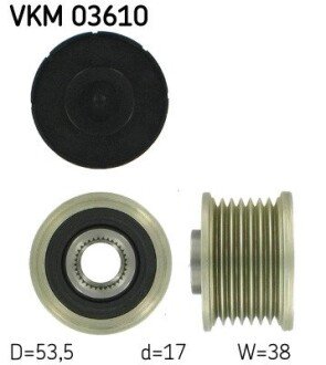 Шків генератора skf VKM03610