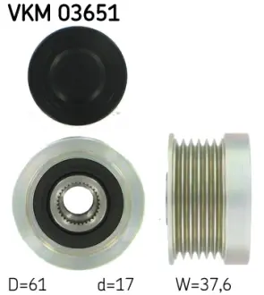 Шків генератора SKF VKM 03651