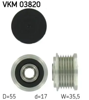Шків генератора SKF VKM 03820