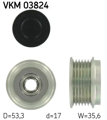 Шків генератора SKF VKM 03824