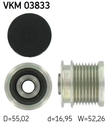 Шків генератора SKF VKM 03833 (фото 1)