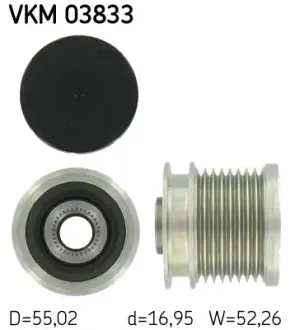 Шків генератора SKF VKM 03833