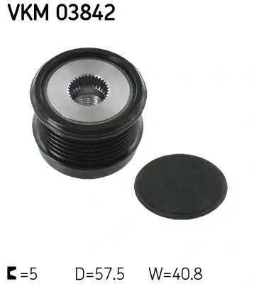 Шкiв генератора SKF VKM 03842 (фото 1)