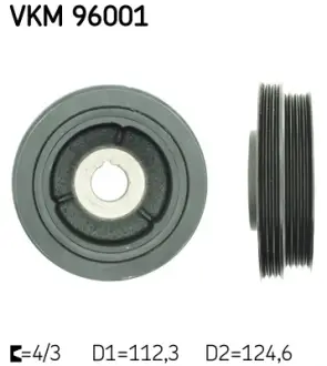 Шків колінвалу SKF VKM96001