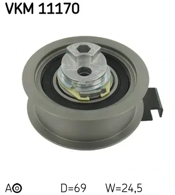 AUDI Натяжной ролик A4/A6 1.8t 95- SKF VKM 11170