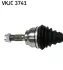 CITROEN Полуось лев. 629mm C4 04-, Peugeot 307 SKF VKJC3741