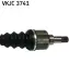 CITROEN Полуось лев. 629mm C4 04-, Peugeot 307 SKF VKJC3741