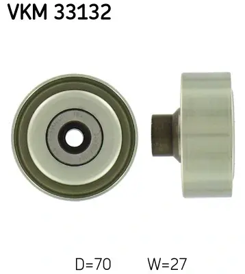 CITROEN Ролик натяжн.C3,4,Peugeot 206,207,307 1.4/1.6HDI 02- SKF VKM33132 (фото 1)