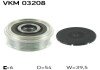 FIAT шків генератора Punto/Grande Punto 1,3D Multijet, OPEL 1,3CDTI 05-. skf VKM 03208