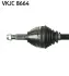 NISSAN Полуось лев. L=648mm 29/29 зуб. QASHQAI / QASHQAI +2 I (J10, NJ10, JJ10E) 1.6 dCi 11-13, X-TRAIL (T31) 2.0 dCi 4x4 07-13, RENAULT KOLEOS I (HY_) 2.0 dCi 08- SKF VKJC 8664