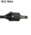 NISSAN Полуось лев. L=648mm 29/29 зуб. QASHQAI / QASHQAI +2 I (J10, NJ10, JJ10E) 1.6 dCi 11-13, X-TRAIL (T31) 2.0 dCi 4x4 07-13, RENAULT KOLEOS I (HY_) 2.0 dCi 08- SKF VKJC 8664