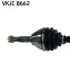 NISSAN Полуось прав L=981, 29/29 зуб. QASHQAI / QASHQAI +2 I (J10, NJ10, JJ10E) 2.0 dCi 07-13 SKF VKJC 8662