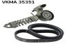 SKF OPEL комплект поліклинового ременя (ремінь + натягувач) ASTRA J 1.4  09- VKMA 35351