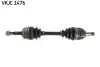 OPEL піввісь лів. з ABS L=558mm 22/22 зуб. COMBO 1.7 D 94-01, TIGRA 1.4 97-00 SKF VKJC1476 (фото 1)