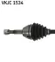 OPEL Полуось левая Combo 01-, Corsa C 00- (без ABS) SKF VKJC1534 (фото 2)