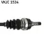OPEL Полуось левая Combo 01-, Corsa C 00- (без ABS) SKF VKJC1534 (фото 3)