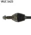OPEL Полуось лів. L=606mm 30/25 зуб. VECTRA C (Z02) 1.9 CDTI (F69) 05-08, SIGNUM (Z03) 1.9 CDTI 04-08 SKF VKJC1423